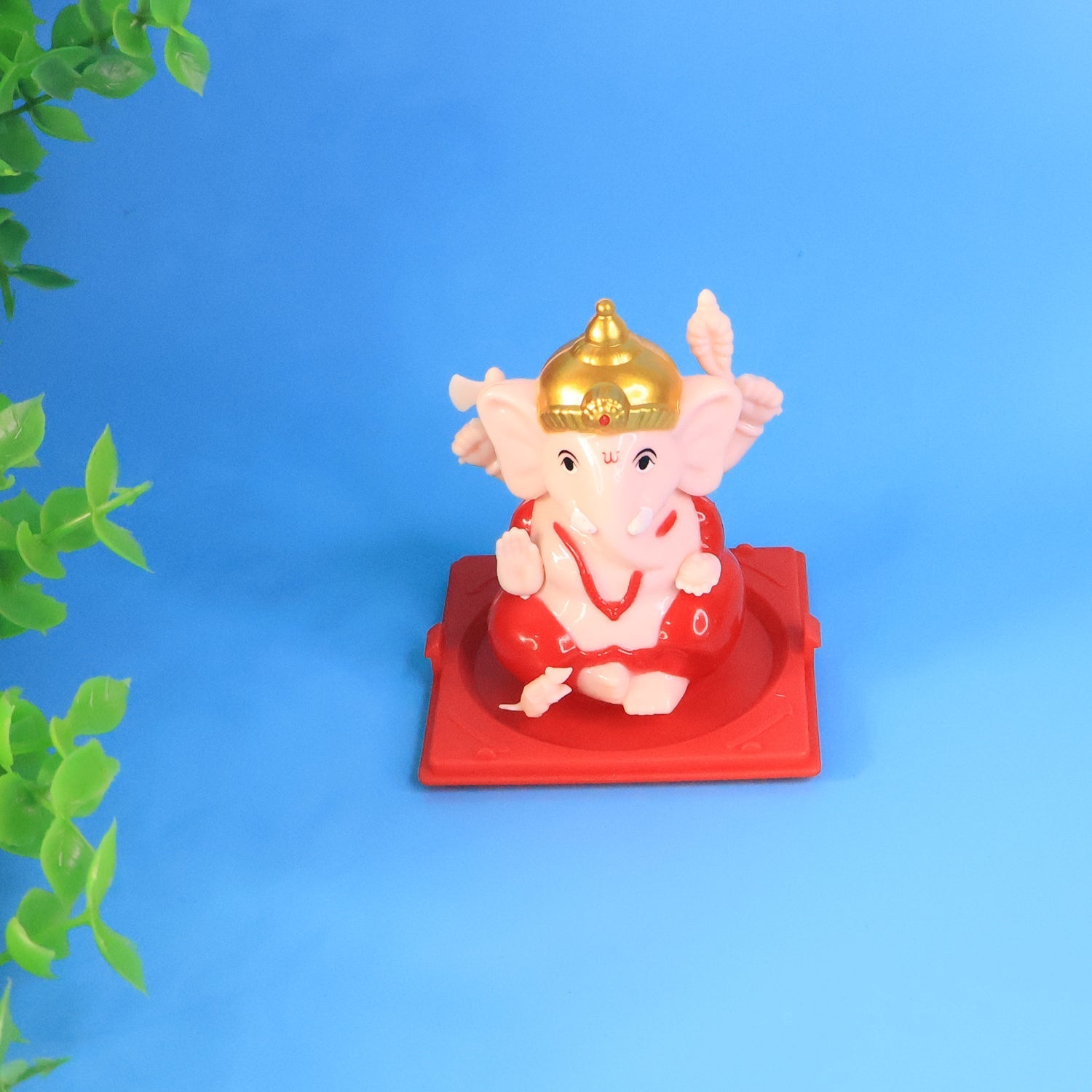 Decorative Small Lord Ganesh Idol in Transparent Case (1 Pc) Decorative Small Lord Ganesh Idol in Transparent Case (1 Pc)